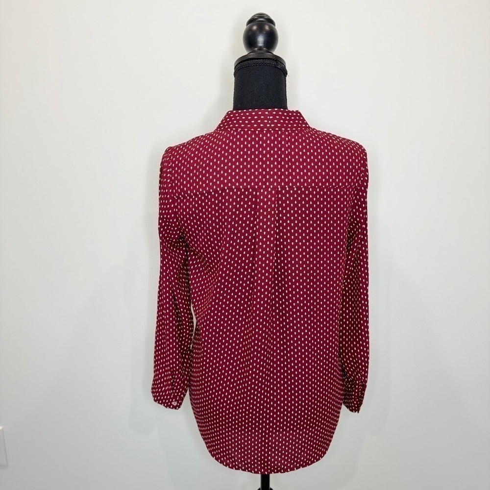Alice Blue for Stitch Fix Red V-Neck Blouse (S) - Picture 7 of 9
